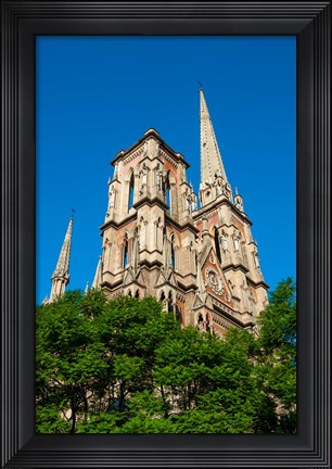 Framed Facade Of Iglesia Del Sagrado Corazon, Cordoba, Argentina Print