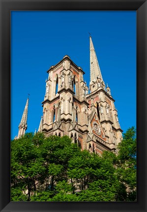 Framed Facade Of Iglesia Del Sagrado Corazon, Cordoba, Argentina Print