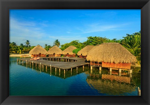 Framed Resort, Belize Print