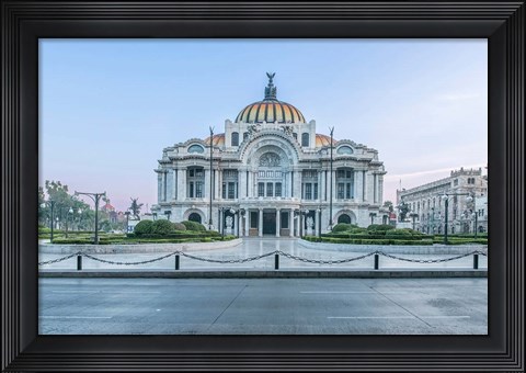 Framed Mexico City, Palacio De Bella Artes At Dawn Print