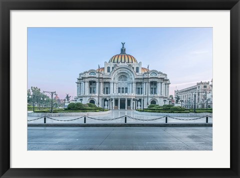 Framed Mexico City, Palacio De Bella Artes At Dawn Print