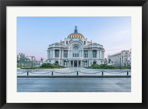 Framed Mexico City, Palacio De Bella Artes At Dawn Print