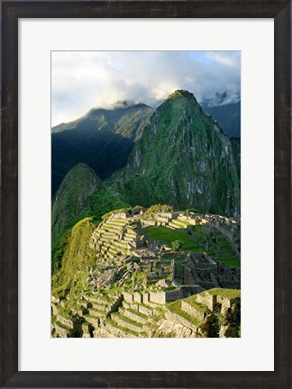 Framed Peru, Machu Picchu, Morning Print