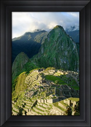 Framed Peru, Machu Picchu, Morning Print