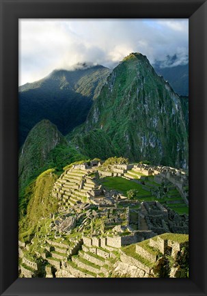 Framed Peru, Machu Picchu, Morning Print