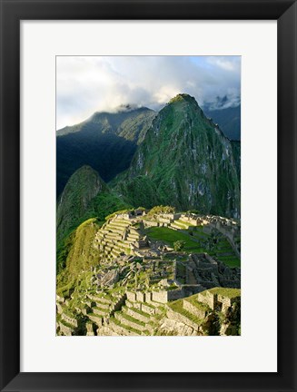 Framed Peru, Machu Picchu, Morning Print