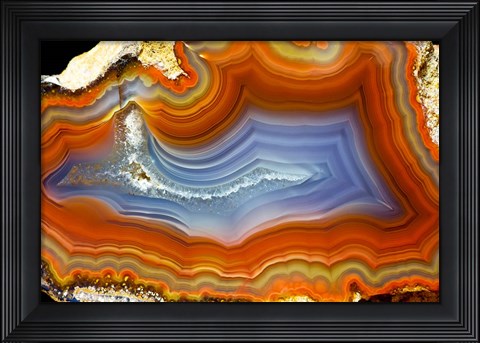 Framed Banded Agate, Quartzsite, Az 1 Print