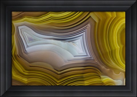 Framed Banded Agate, Quartzsite, Az 2 Print