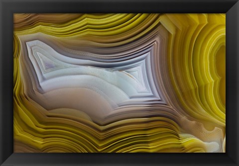 Framed Banded Agate, Quartzsite, Az 2 Print