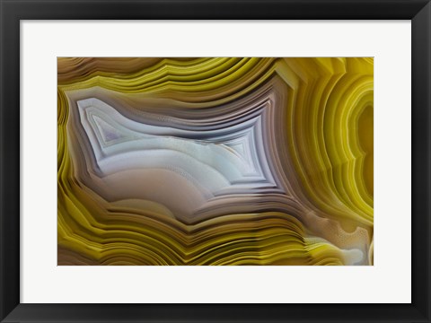 Framed Banded Agate, Quartzsite, Az 2 Print