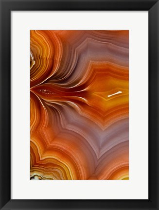 Framed Banded Agate, Quartzsite, Az 3 Print