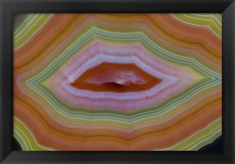 Framed Banded Agate, Quartzsite, Az 4 Print