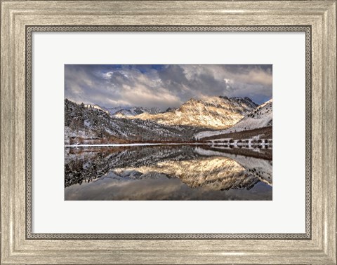 Framed California, Sierra Nevada Range Spring Snow At North Lake 1 Print