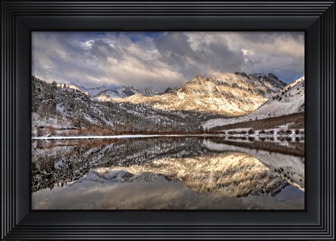 Framed California, Sierra Nevada Range Spring Snow At North Lake 1 Print
