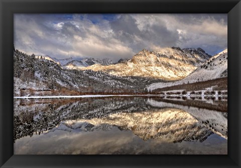 Framed California, Sierra Nevada Range Spring Snow At North Lake 1 Print