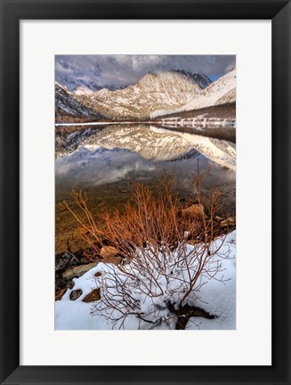 Framed California, Sierra Nevada Range Spring Snow At North Lake 2 Print