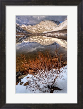 Framed California, Sierra Nevada Range Spring Snow At North Lake 2 Print