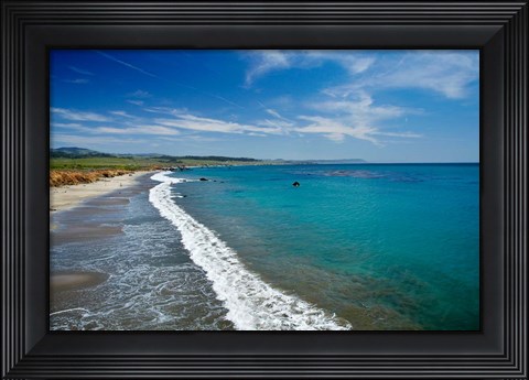 Framed William Randolph Hearst Memorial Beach, California Print
