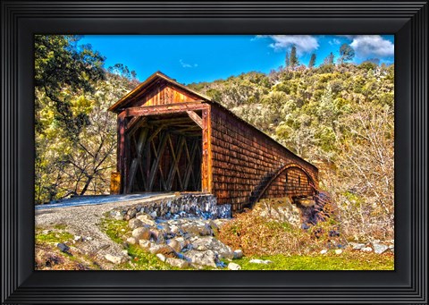 Framed Bridgeport Covered Bridge Penn Valley, California Print