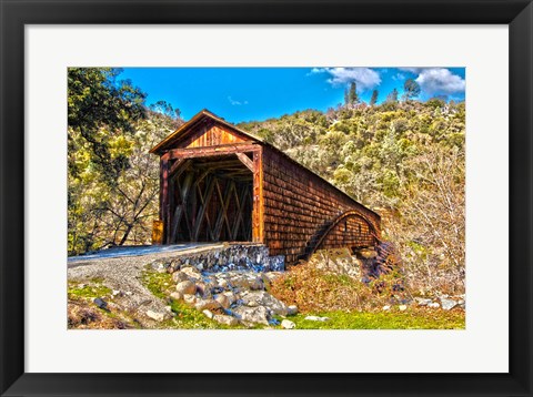 Framed Bridgeport Covered Bridge Penn Valley, California Print