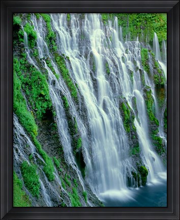 Framed Burney Falls, California Print