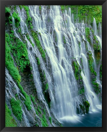 Framed Burney Falls, California Print