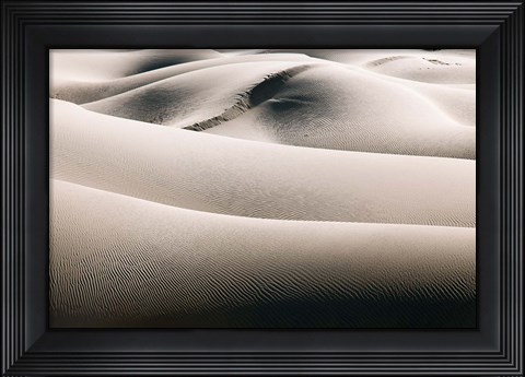 Framed California, Valley Dunes (BW) Print