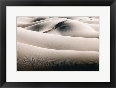 Framed California, Valley Dunes (BW) Print