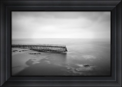 Framed California, La Jolla Children&#39;s Pool (BW) Print
