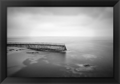 Framed California, La Jolla Children&#39;s Pool (BW) Print