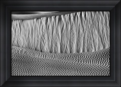Framed California, Valley Dunes Wall (BW) Print