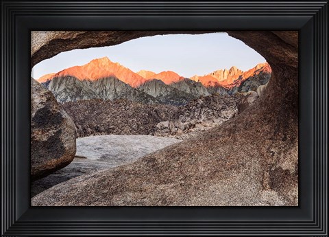 Framed California, Alabama Hills, Mobius Arch Print