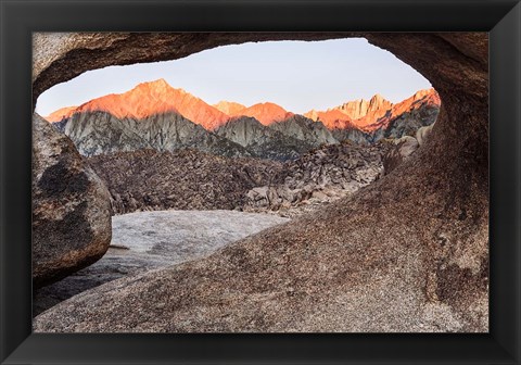 Framed California, Alabama Hills, Mobius Arch Print