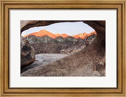 Framed California, Alabama Hills, Mobius Arch Print