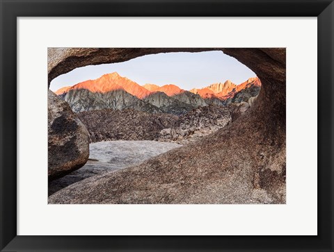 Framed California, Alabama Hills, Mobius Arch Print