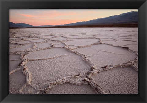 Framed California, Death Valley Salt Flats Print