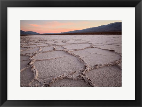 Framed California, Death Valley Salt Flats Print