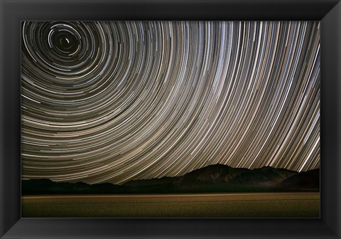 Framed California, Death Valley Star Streaks Print