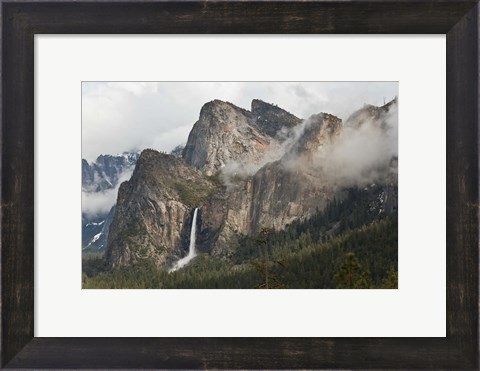 Framed California, Yosemite, Bridalveil Falls Print