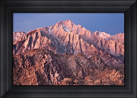 Framed California, Alabama Hills, Eastern Sierra Nevada Mountains Print