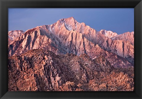 Framed California, Alabama Hills, Eastern Sierra Nevada Mountains Print