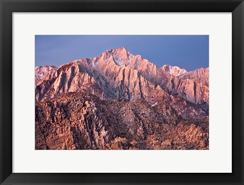 Framed California, Alabama Hills, Eastern Sierra Nevada Mountains Print