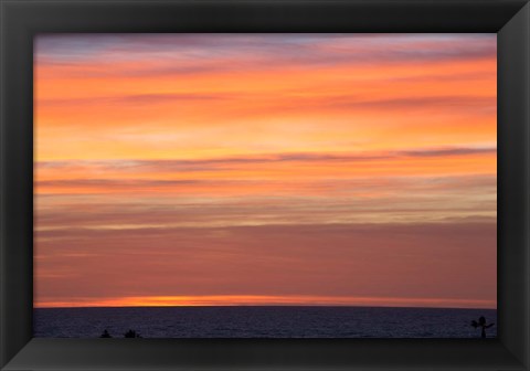 Framed California, Sunset, Pacific Ocean Print