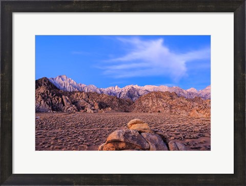Framed Mount Whitney, Lone Pine, California Print