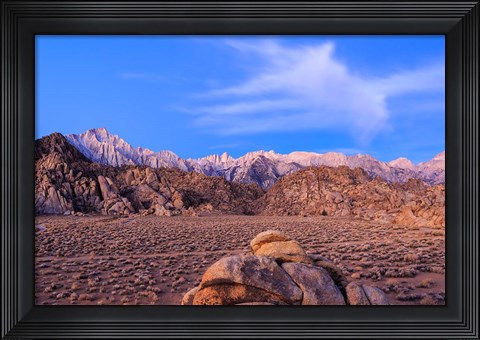 Framed Mount Whitney, Lone Pine, California Print