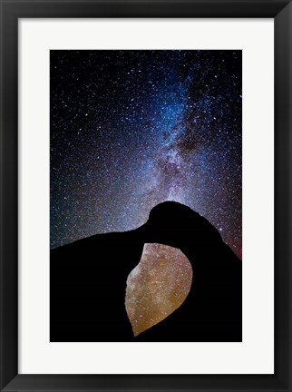 Framed Mobius Arch With The Vibrant Milky Way Print