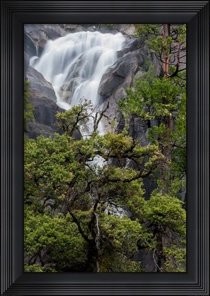 Framed Spring Run-Off At Cascade Falls Print