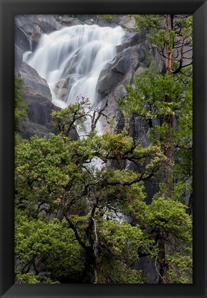 Framed Spring Run-Off At Cascade Falls Print