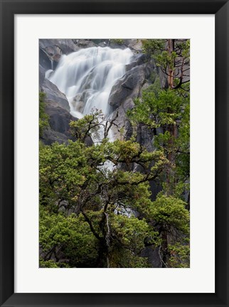 Framed Spring Run-Off At Cascade Falls Print