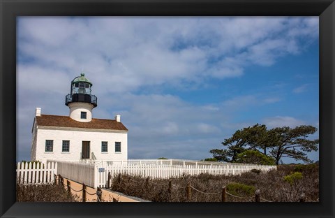 Framed Old Point Loma Lighthouse Print